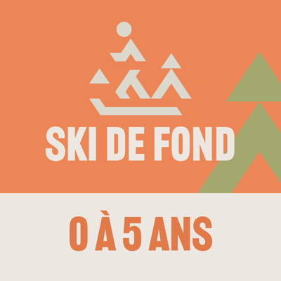 Abonnement de ski de fond - 0 à 5 ans