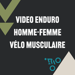 Course Enduro - Homme et Femme vélo musculaire