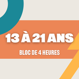 Bloc 4h individuel - 13 à 21 ans