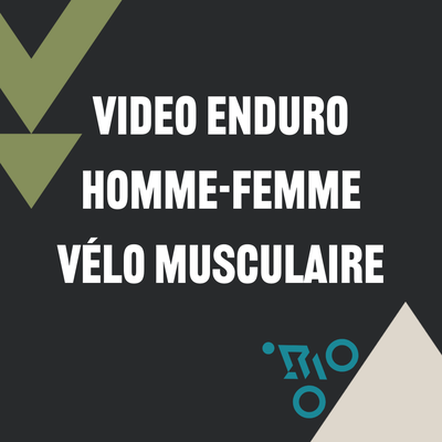Course Enduro - Homme et Femme vélo musculaire