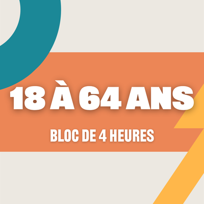 Bloc 4h individuel - 18 à 64 ans